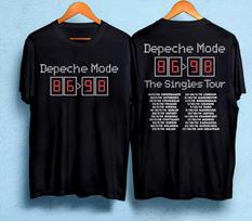 Depeche Mode The Singles Tour 86-98 T-Shirt Depeche Mode Tour T-Shirt Unisex T-Shirt M black