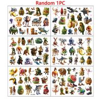 Waterproof 1-3Pcs Tung Tung Tung Sahur Tralalero Tralala Sticker Italian Brainrot Abstract Animal Temporary Tattoo Stickers Toys beige