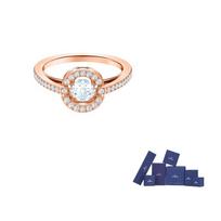 Swarovski Blizgančio Šokio Žiedai Moterims 55-Original brand box beige