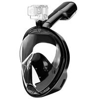 OLOEY Full Face Dry Snorkel Mask XS juoda