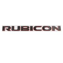 Automobilio Metalinis Rubicon Bagazines Dangtis Sparnas Durys Logotipas Ženklelis Lipdukai Lipdukas Jeep Wrangler Unlimited TJ JK TJ YK JL XJ Aksesuarams ew1 white