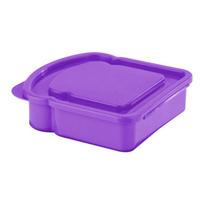 Toast Bread Sandwich Box Easy Clean Holder Bento Lunch Box Food Storage Container for School Afternoon Tea Camping Work Home geltona