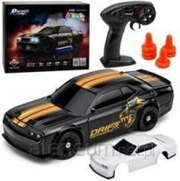 No Name Samochód Sportowy Do Driftu RC Wymienna Karoseria Koła 4WD Czarny 1:43