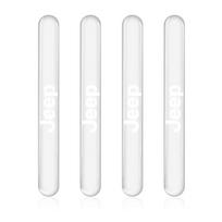 4PCS Transparent Car Door Anti-collision Protector Bumper Strip Sticker for Jeep Renegade Compass Grand Cherokee Wrangler Jk Gladiator 4pcs white
