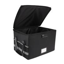 Fireproof Document & File Storage Box with Lock, Foldable Organizer with Lid, Large Capacity juoda