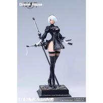 NieR: Automata Figūrėlė Yorha No. 2 tipo B 2B Anime mergaitės PVC veiksmo figūrėlė Žaislas Aktyvumo statulėlė Suaugusiųjų kolekcijos modelis Lėlė Dovana No Retail Box gray