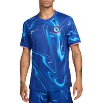 Nike Chelsea FC. 2024/25 „Stadium Home“ marškinėliai su grafiniu spaudiniu, apvalia kaklo iškirpte ir trumpomis rankovėmis, vyriški futbolo marškinėliai su impact-mėlyna, komandos mėlyna ir oranžine balta spalva FN8779-496 XXXL blue