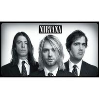 Tapestry Poster of the Nirvana group 75x100 juoda