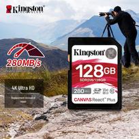 Kingston 128GB U3 V60 4K SD Card gray