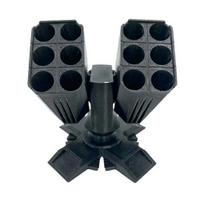 3D Printed Missiles Launcher Pen Holder, Rocket Launcher Pencil Cup for Desk, Multi-compartments Stationery Organizer Box for Home Office Classroom juoda