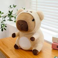 Become a capybara doll Kapibara doll plush toy cute cute birthday Internet celebrity doll 25cm【0.15kg】 beige