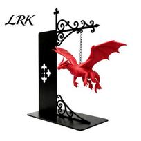Stalinė apšvietimo puošmena Magiško plaukiojančio drakono knygų lentynos lempa, Šilta LED naktinė lemputė, Fantazijos atmosferos skaitymo kampelio dekoracija, Unikali dovana oranžinė