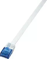 LogiLink RJ45 tinklo jungiamasis kabelis CAT 6 U/UTP 2,00 m baltas LogiLink (CF2051U)