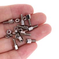 10 rinkinių 5+7 mm viršutinės plokštės laikiklis, smeigė, varžtas ir veržlės, varžtas D-Sub VGA nuoseklusis