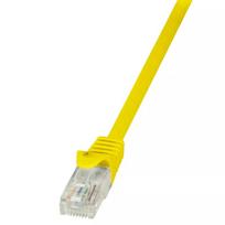 Tinklo kabelis LogiLink 0,5 m RJ-45 Cat6 U/UTP Geltonas