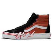 Vans Sk8-Hi Flame - Degintas ochra Unisex sportbačiai Raudoni VN0005UJGWP 41 black