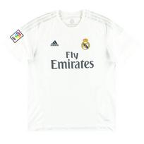 Adidas Real Madrid 2015 16 Namų marškinėliai Ronaldo Futbolo marškinėliai Vyriški Balti S12652 S white