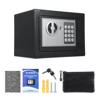 Home Safes Fireproof Waterproof Box+Document Bag With Keypad And 2Pcs Spare Key Digital Home Security For Documents Money Gold juoda