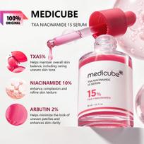 MEDICUBE TXA NIACINAMIDE 15 SERUM 30ml, Light Fluid Texture, Even Out Skin Tone, Improve Dull Skin, Korean Cosmetics, Korean Skincare 30ml/1.01 fl.oz