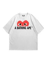 Oversized T-Shirt Play Comme Des Garçons y2k Sk8 S white