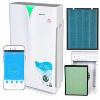 Oro valytuvas iki 100 m², HEPA filtras, jonizatorius, laikmatis, Wi-Fi, Warmtec AP Neo