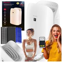 Oro valytuvas-drėkintuvas su jonizatoriumi Sharp UA-KCP100E-W, HEPA filtras
