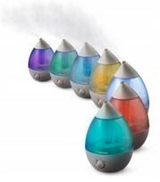 Ultragarsinis oro drėkintuvas, 2,6 l, iki 40 m², baltas, 25 W, tylus, su 7 spalvų apšvietimu