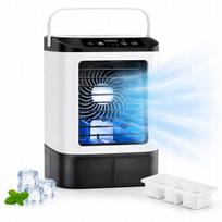 Nešiojamas oro vėsintuvas, 900 ml, USB, 3 greičiai, su LED apšvietimu ir ledo talpa