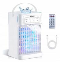 Nešiojamas oro kondicionierius 1100 ml, USB, LED, 3 greičių, su laikmačiu