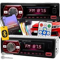 Automobilio radijas su „Bluetooth“, USB, MP3, AUX, SD, mikrofonu, nuotoliniu valdymu, 6 spalvos
