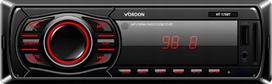 Automobilinė radija Vordon HT-175U LONDON, 1DIN, Bluetooth, MP3, AUX, USB, 4x45 W