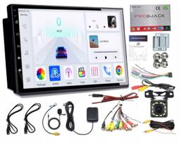 Automobilinė multimedija 2DIN su GPS, WiFi, Bluetooth, RDS, CarPlay, Android Auto, 4GB RAM, 64GB atmintis, kamera