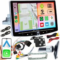 Automagnetola Android 13, 1DIN, 10" ekranas, Bluetooth, su vaizdo kamera ir OBD2