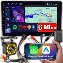 Automobilinė 2 DIN Android multimedija, 9", 6GB RAM, WiFi, FM, RDS, GPS, CarPlay
