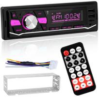 Automobilio radijas su „Bluetooth 5.0“, USB, SD, AUX, MP3, 4x50W, įvairių spalvų
