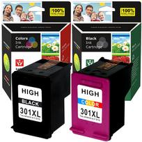 Rašaliniai kasetės HP 301 XL, tinka Deskjet 2540, 1000, 1050, 1510, 2050, 3050, Envy 4504