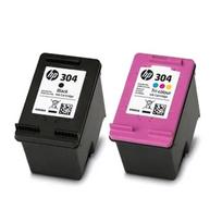 Rašalo kasetės HP 304 N9K06AE juoda ir N9K05AE spalvota, rinkinys
