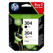 Rašalo kasetės HP 304 juoda + spalvota komplektas