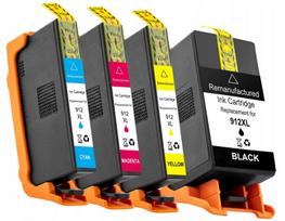 Rašalo kasetės HP 912 XL, 4 vnt., tinka 8012e, 8022e, 8020, 8023e, 8014 rašaliniams spausdintuvams