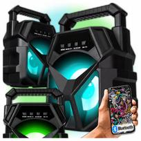 Belaidė 400W Bluetooth kolonėlė su FM radiju, USB, SD, LED