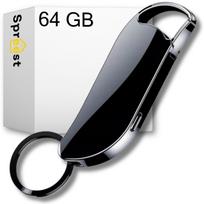 Mini diktofonas SPY RECORDER, 64GB, USB raktas su pakabuku
