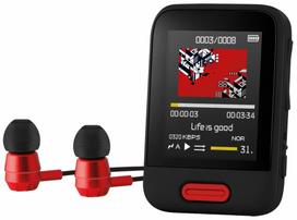 MP3 grotuvas Sencor SFP7716BK 16GB, 1.8" LCD, juodas, su FM radiju ir ausinėmis