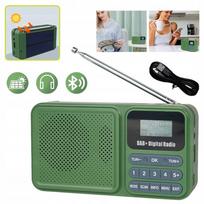 Nešiojamas skaitmeninis DAB/DAB+/FM radijas su „Bluetooth“, saulės įkrovimu, MP3, USB ir Type C