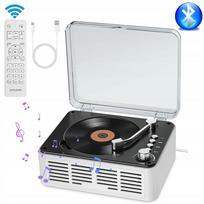 CD grotuvas su Bluetooth 5.0, MP3, integruotais garsiakalbiais, FM radiju ir AUX