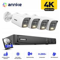 Vaizdo stebėjimo sistema Annke H800 su 4K PoE kameromis, 2 TB kietasis diskas