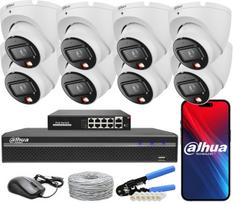Vaizdo stebėjimo rinkinys Dahua, 8 kameros, 6 MP, IPC-HDW1639T-A-IL-0280B-S6, PoE
