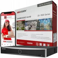 IP vaizdo įrašymo įrenginys Hikvision DS-7604NXI-K1/4P, 4 AcuSense PoE kameroms