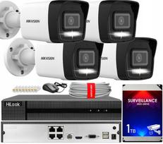 Lauko vaizdo stebėjimo rinkinys HIKVISION, 4 MP, 4 POE IP kameros su IR LED
