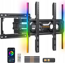 Reguliuojamas TV laikiklis su LED RGB apšvietimu, 26–65