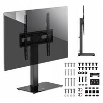 Reguliuojamas televizoriaus laikiklis, 32–65" VESA, pastatomas ant spintelės